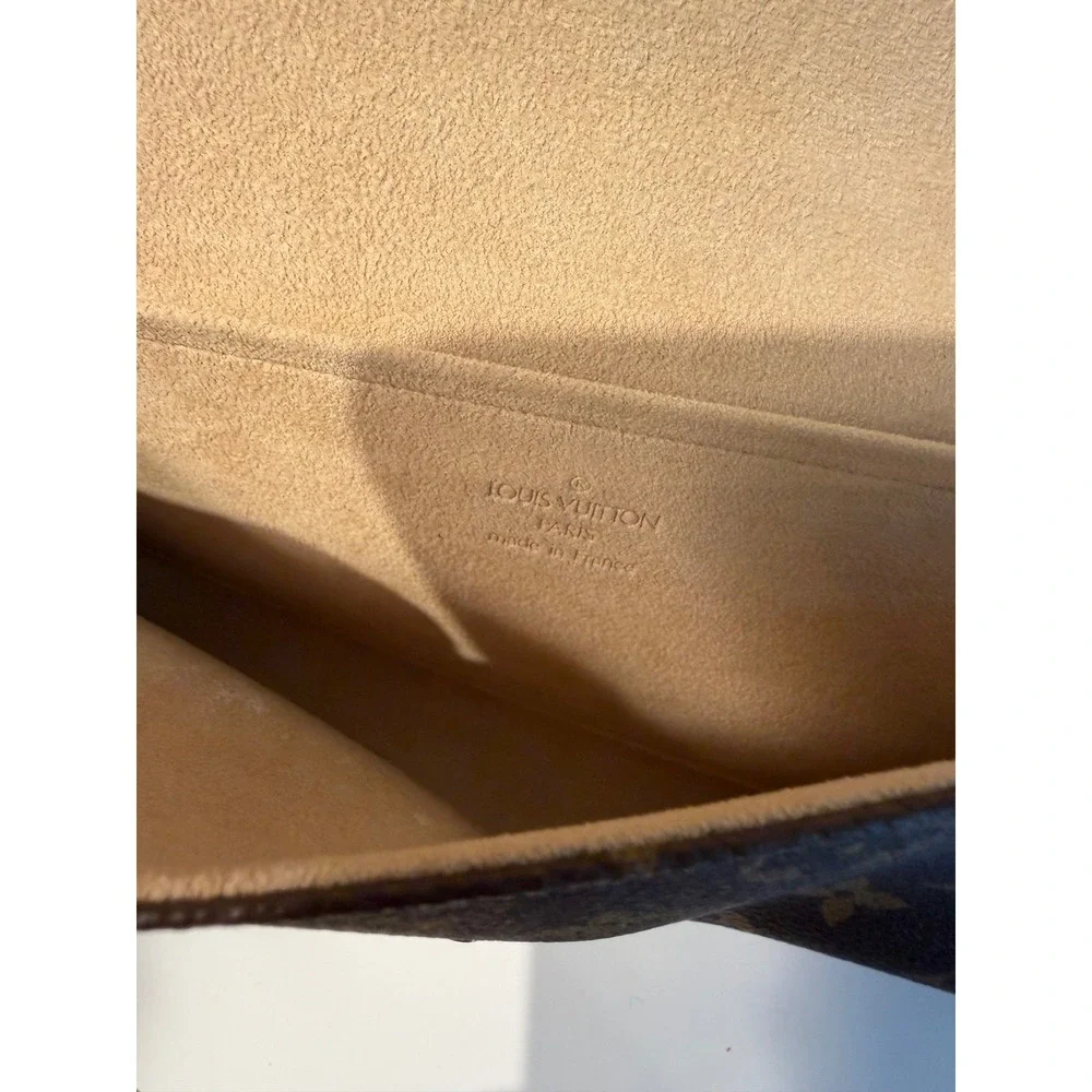 Louis Vuitton Pochette Florentine Monogram Canvas‎ Clutch Bag FL0082 Brown